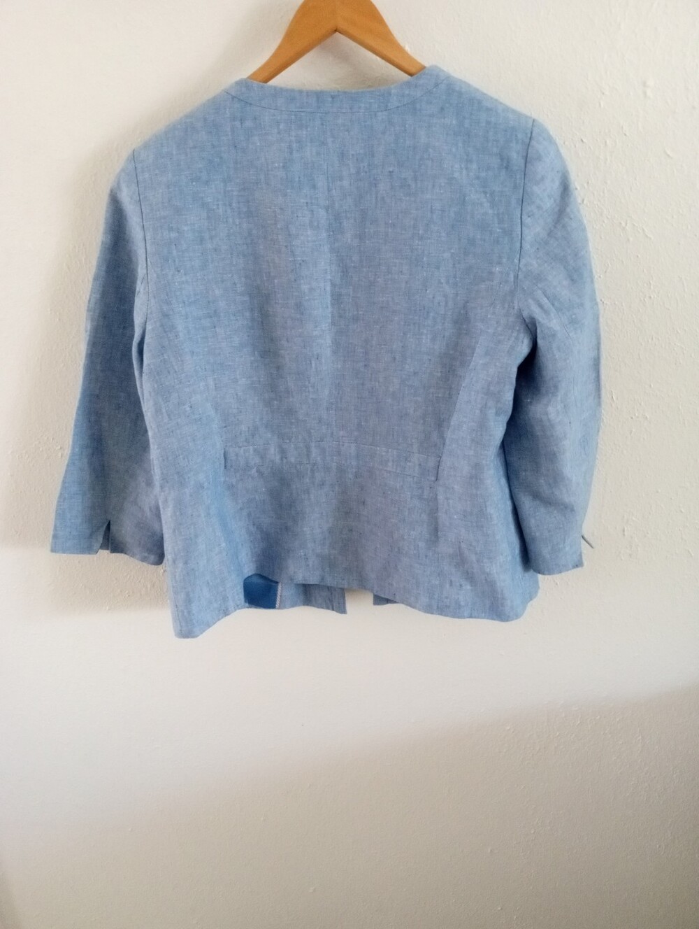 TALBOTS 100% Linen Open Blazer Jacket | 12P - Picture 5 of 9